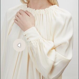 Ulla Johnson - Cream Long Sleeve Blouse